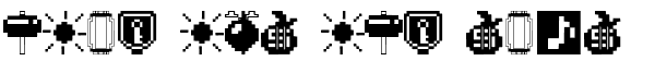 Ihre Vorschau von der Schriftart Fontalicious Thingbats
