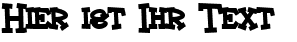 Ihre Vorschau von der Schriftart Hoedown