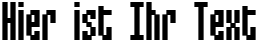 Ihre Vorschau von der Schriftart Mixelate 3