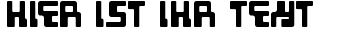 Ihre Vorschau von der Schriftart Tabletron