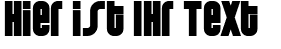 Ihre Vorschau von der Schriftart Weltron Special Power