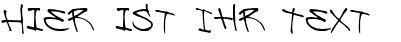 Ihre Vorschau von der Schriftart Be Aggressive