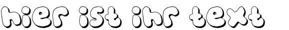 Ihre Vorschau von der Schriftart Bubblegums