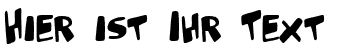 Ihre Vorschau von der Schriftart Glutton Man