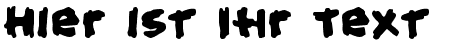 Ihre Vorschau von der Schriftart Hold your breath