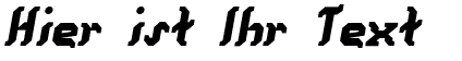 Ihre Vorschau von der Schriftart Kill your darlings