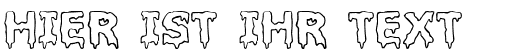 Ihre Vorschau von der Schriftart Liquidism
