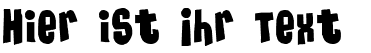 Ihre Vorschau von der Schriftart Massive Headache 3