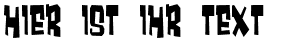 Ihre Vorschau von der Schriftart Much too loud