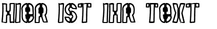 Ihre Vorschau von der Schriftart Mute Fruit Black Crash
