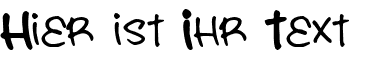 Ihre Vorschau von der Schriftart You are what you eat