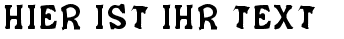 Ihre Vorschau von der Schriftart Salem Ergotism