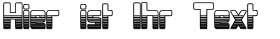 Ihre Vorschau von der Schriftart Bonk Outercut