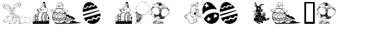Ihre Vorschau von der Schriftart Easter Art