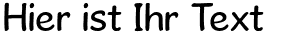 Ihre Vorschau von der Schriftart Gosmick Sans