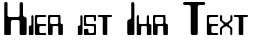 Ihre Vorschau von der Schriftart Checkbook