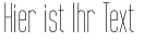 Ihre Vorschau von der Schriftart Tall Films