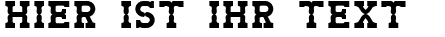 Ihre Vorschau von der Schriftart West Test