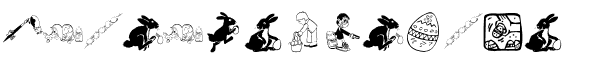 Ihre Vorschau von der Schriftart Eastereggs
