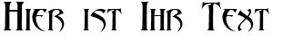 Ihre Vorschau von der Schriftart Abaddon