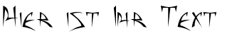 Ihre Vorschau von der Schriftart Baphomet