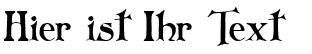 Ihre Vorschau von der Schriftart Folkard