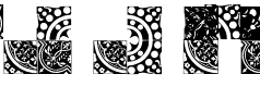 Ihre Vorschau von der Schriftart Medieval Tiles