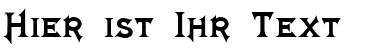 Ihre Vorschau von der Schriftart Mephisto