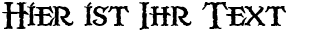 Ihre Vorschau von der Schriftart Scurlock