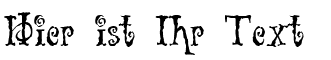 Ihre Vorschau von der Schriftart Tuscarora