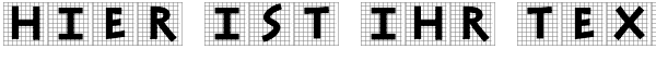 Ihre Vorschau von der Schriftart Antiqua In Grid
