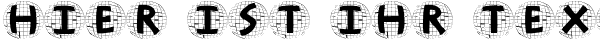 Ihre Vorschau von der Schriftart Antiqua In Grid Balloons