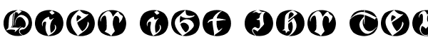Ihre Vorschau von der Schriftart Bastarda Buttons Beta