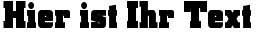 Ihre Vorschau von der Schriftart Blax Slab XXL