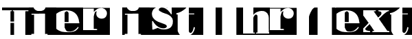 Ihre Vorschau von der Schriftart Bodoblack Squares