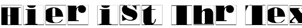 Ihre Vorschau von der Schriftart Bodoblack Squares Invers