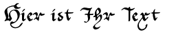 Ihre Vorschau von der Schriftart Cantzley AD1600
