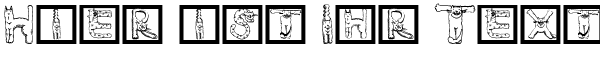 Ihre Vorschau von der Schriftart Cats Alphabet