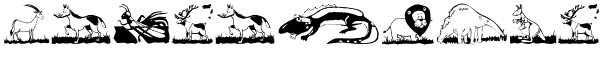Ihre Vorschau von der Schriftart Children Animals Friends