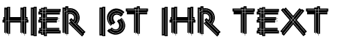 Ihre Vorschau von der Schriftart Construxia Black Inline
