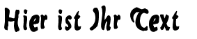 Ihre Vorschau von der Schriftart Current Black