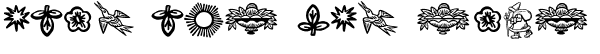 Ihre Vorschau von der Schriftart Deutscher Schmuck