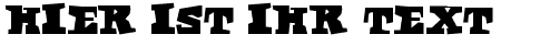 Ihre Vorschau von der Schriftart Egypt Axt