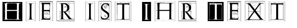 Ihre Vorschau von der Schriftart Erik GCaps Sketches Invers