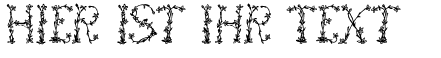 Ihre Vorschau von der Schriftart Floral Two