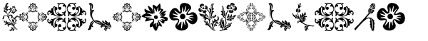 Ihre Vorschau von der Schriftart Floralia