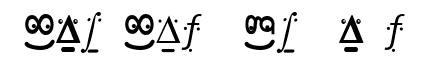 Ihre Vorschau von der Schriftart FranKlein Faces
