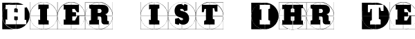 Ihre Vorschau von der Schriftart Grid Concrete