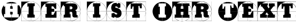 Ihre Vorschau von der Schriftart Grid Concrete Logoable