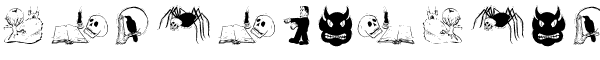 Ihre Vorschau von der Schriftart Halloween Two